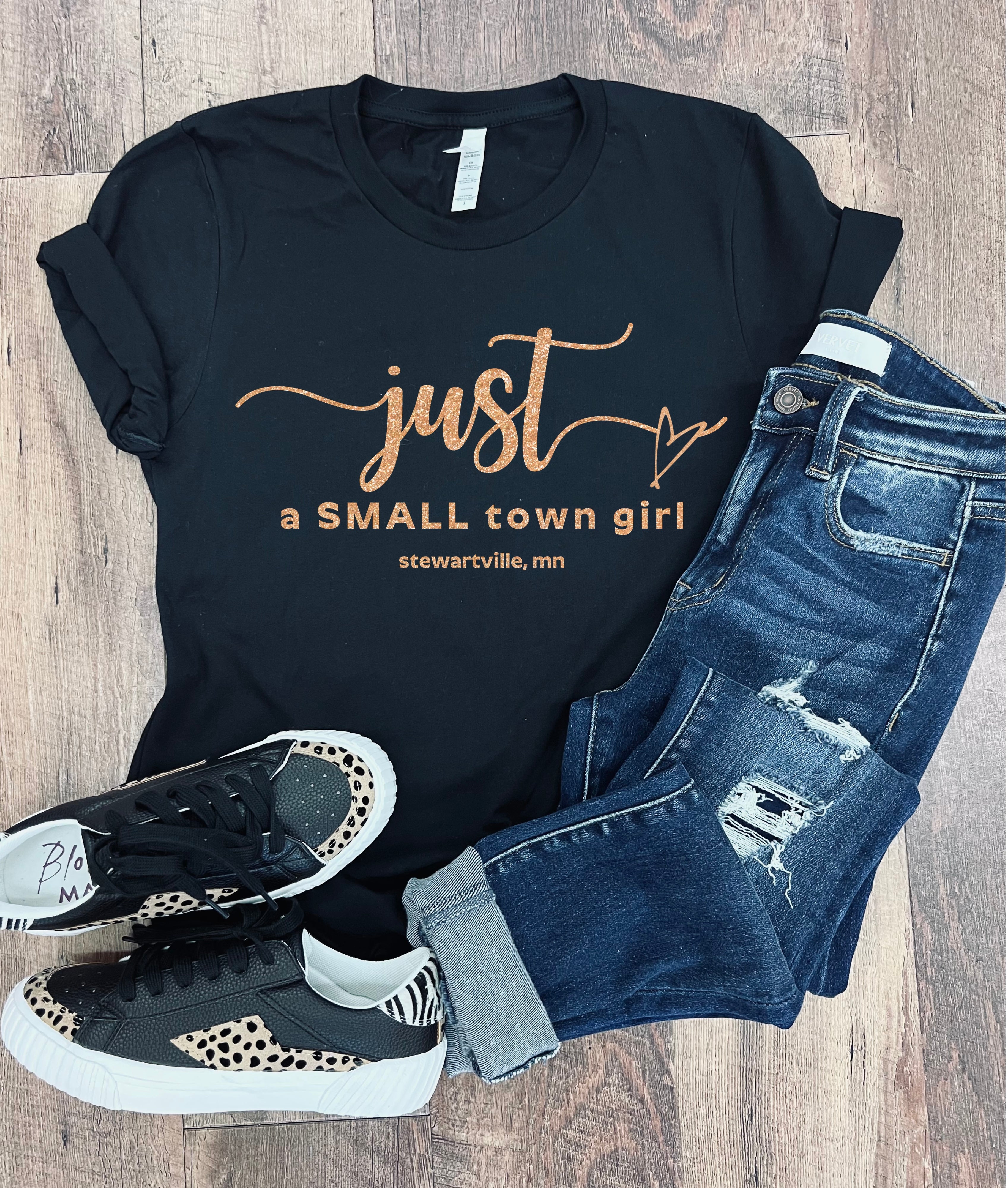 Just a Small Town Girl- Stewartville  FINAL SALE