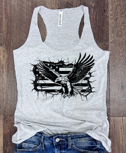 Eagle Flag Tank in Ash