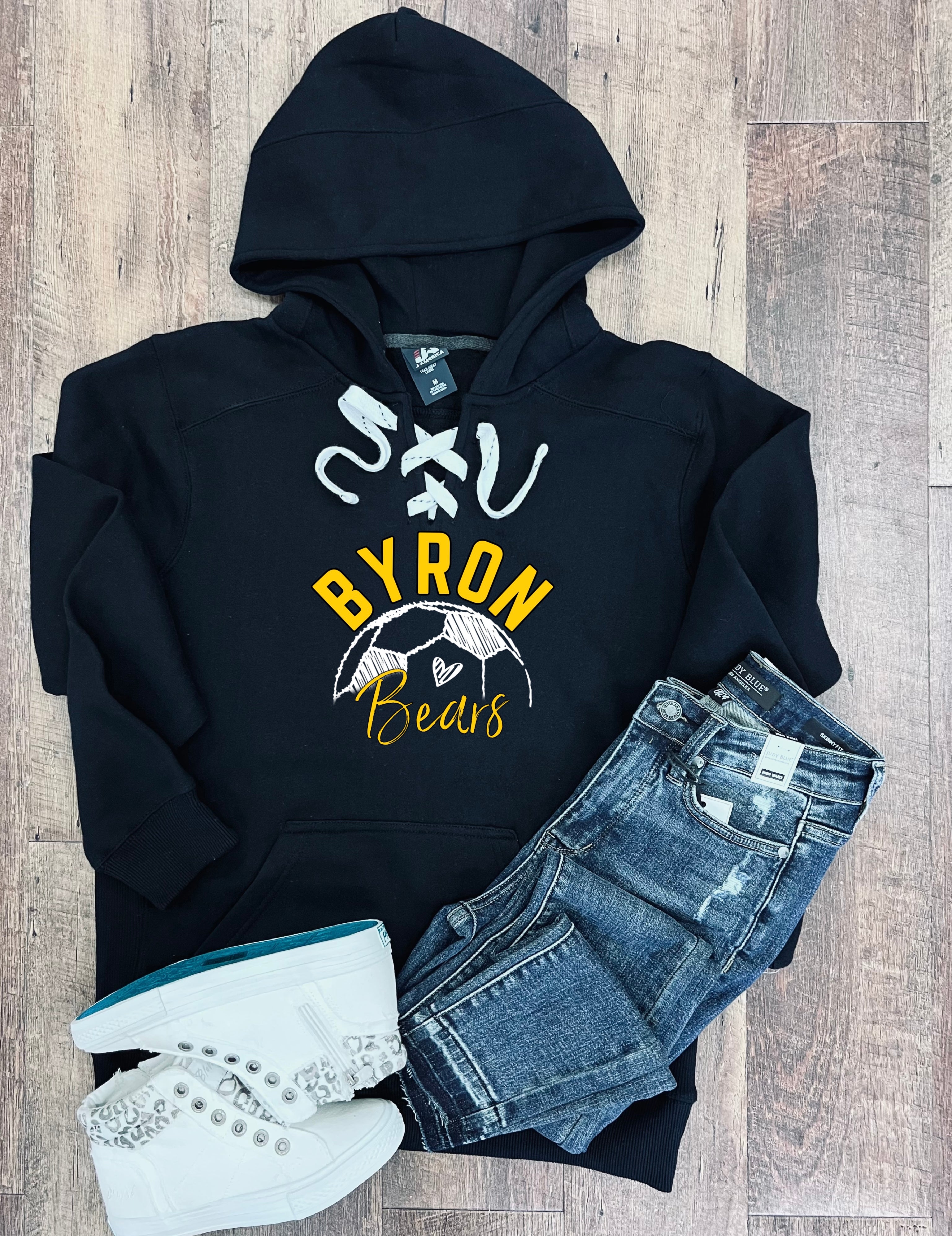 Byron Bears Soccer Hoodie
