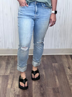 Load image into Gallery viewer, Lucky Stars Judy Blue Boyfriend Jeans
