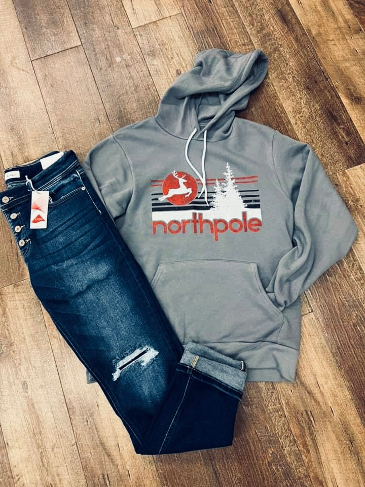 North Pole Hoodie in Storm Gray