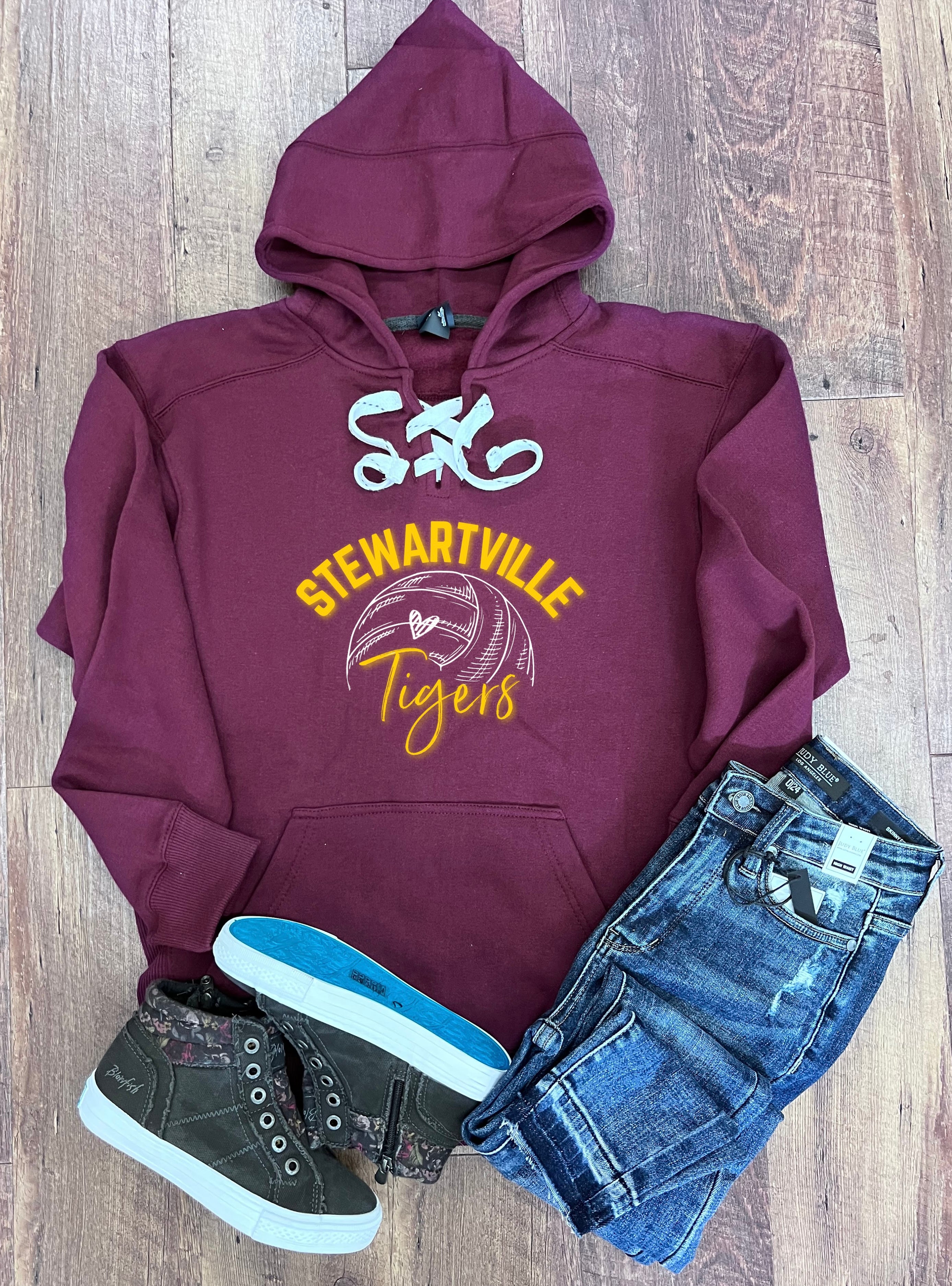 Stewartville Tigers Volleyball Hoodie