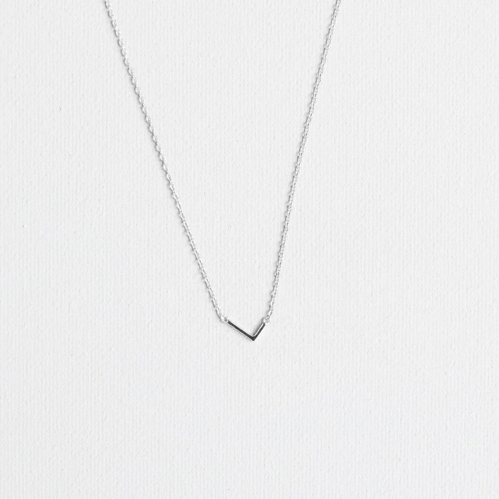 Initial Necklace Silver