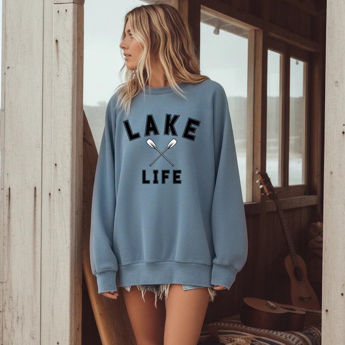 Lake Life Oars Crewneck