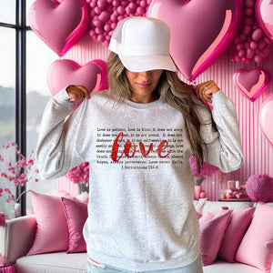 Love Faith Typography Hoodie, Pullover, Long Sleeve or Tee