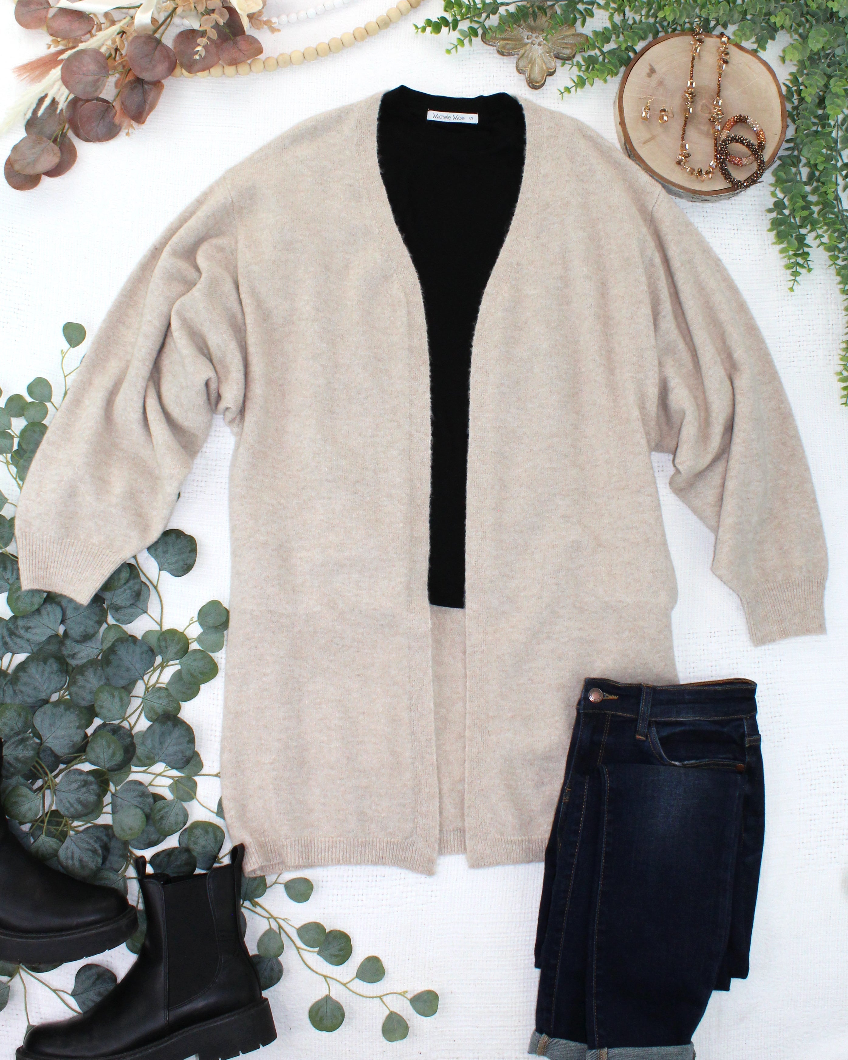 Cozy Cardigan - Tan