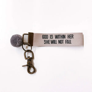 She Will Not Fall Keychain