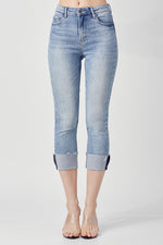 Load image into Gallery viewer, Treat Her Like A Lady Risen Capris FINAL SALE
