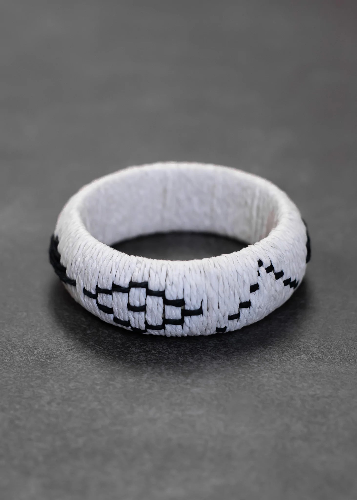 White Wicker Bracelet