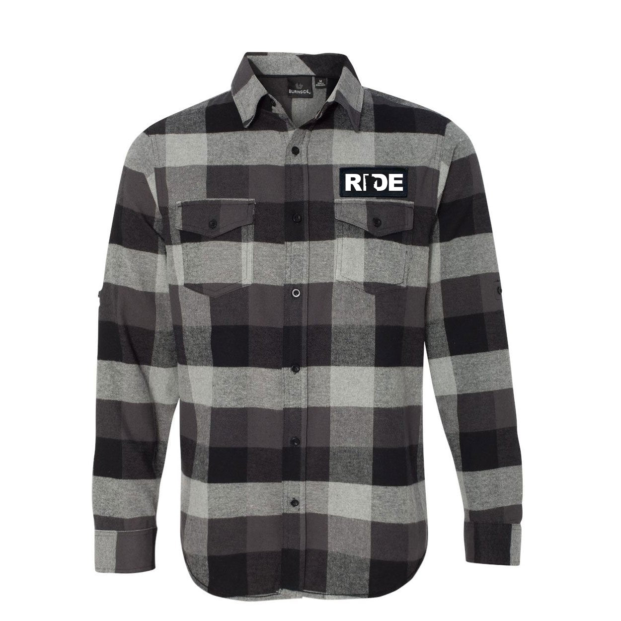 Ride MN Classic Flannel in Black/Gray