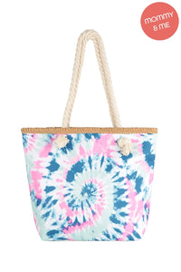 Blue Tie Dye Summer Tote