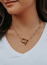 Load image into Gallery viewer, Hold It Necklace In Gold
