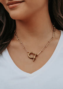 Hold It Necklace In Gold