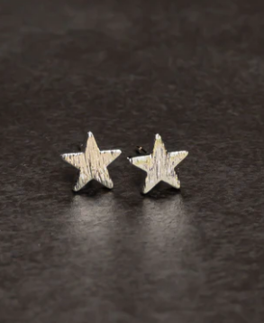 Star Studs In Silver