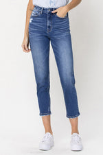 Load image into Gallery viewer, Hold My Hand Mom Jeans Vervet By Flying Monkey
