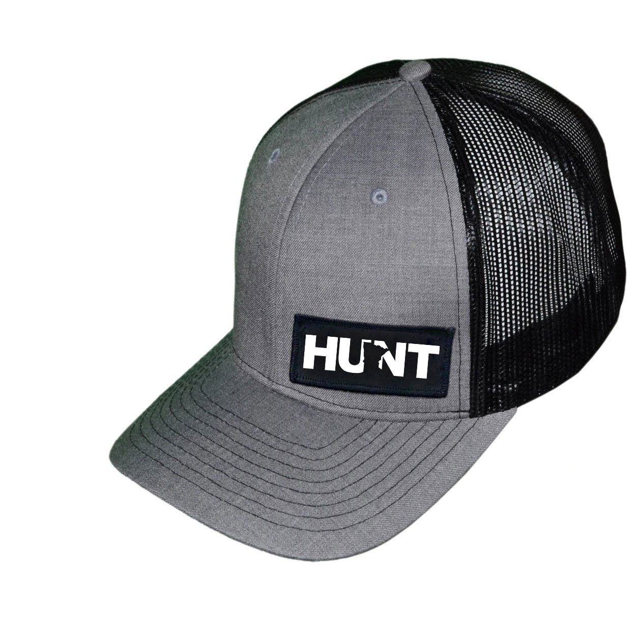 Hunt MN Snapback Trucker Hat Gray/Black