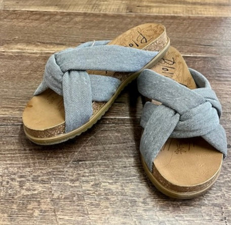 Blowfish Change Your Life Sandals In Gray FINAL SALE