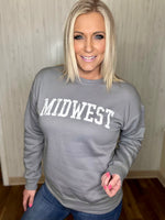 Load image into Gallery viewer, Midwest Pullover in Storm Gray

