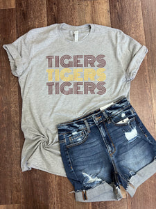 Retro Tigers Tee in Maroon/Gold