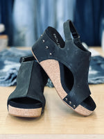 Load image into Gallery viewer, Corkys Carley Wedge In Black
