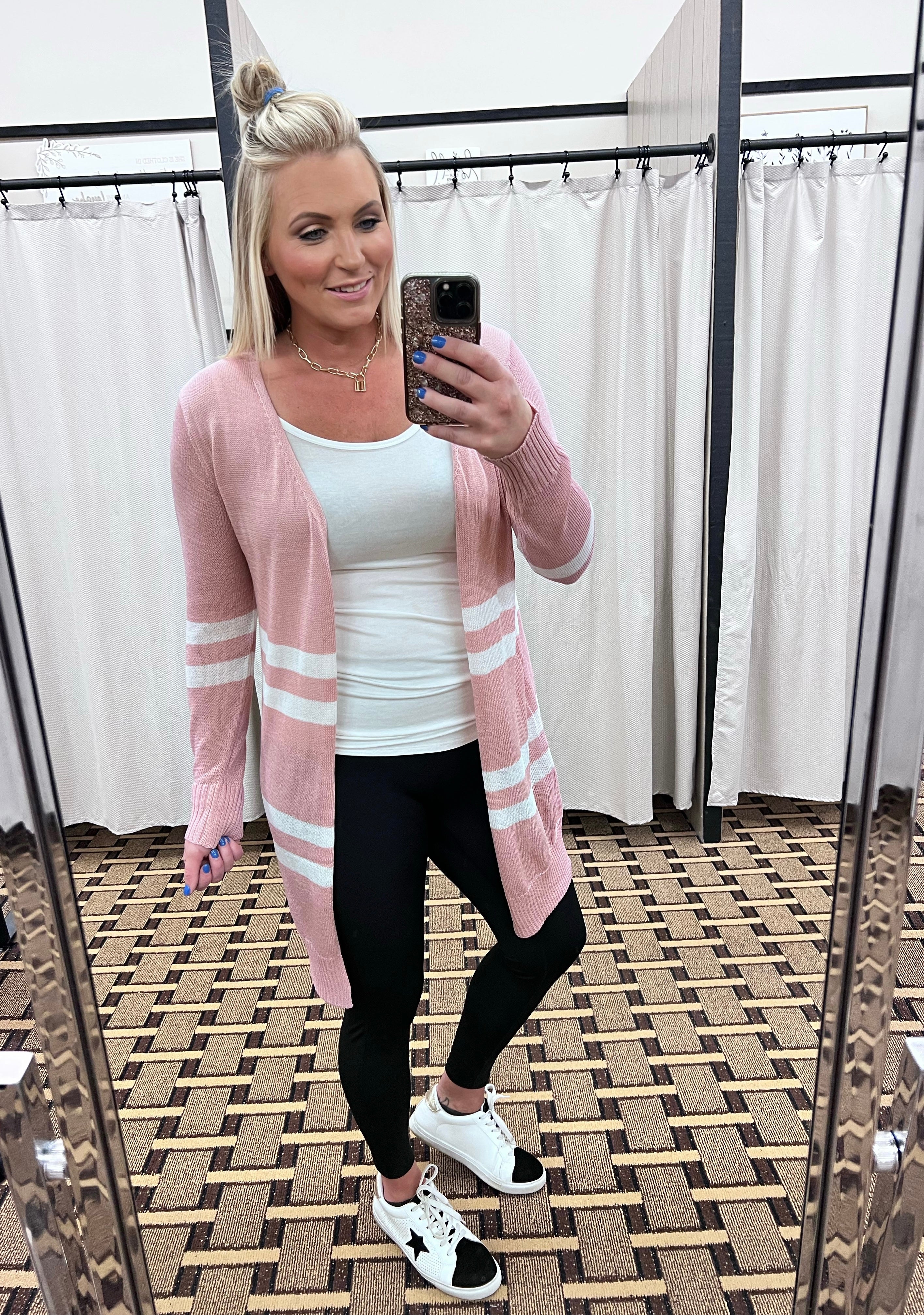 Committed Cardigan In Blush