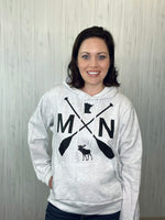 Load image into Gallery viewer, Minnesota Paddle Hoodie in Ash Gray
