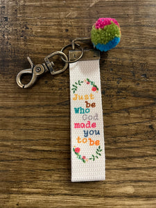 Just Be Keychain