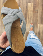 Load image into Gallery viewer, Blowfish Change Your Life Sandals In Gray FINAL SALE
