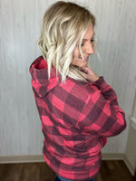 Load image into Gallery viewer, Buffalo Plaid Cozy Season Hoodie
