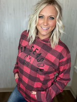 Load image into Gallery viewer, Buffalo Plaid Cozy Season Hoodie
