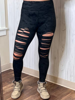 Load image into Gallery viewer, Hold It Closer Leggings In Camo FINAL SALE
