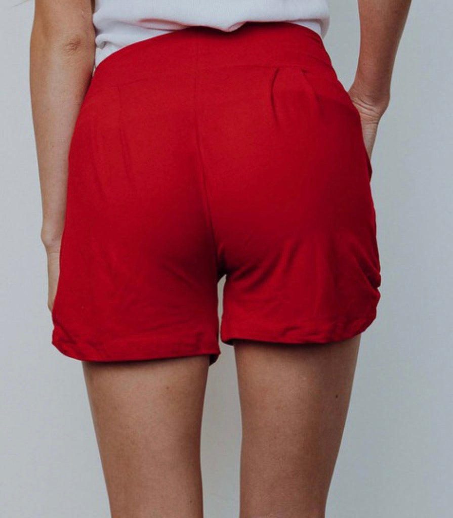 Harem Shorts In Red
