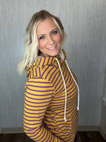 Load image into Gallery viewer, Jefferson Hoodie In Gold &amp; Purple

