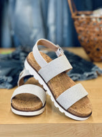 Load image into Gallery viewer, Corky Fresh Sandal In Silver FINAL SALE
