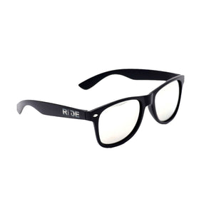 Ride MN Classic Sunglasses Black/Chrome (Chrome Logo)